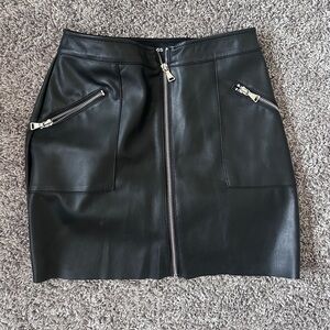 Express leather skirt